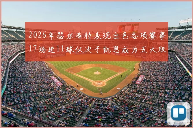 2026年瑟尔洛特表现出色各项赛事17场进11球仅次于凯恩成为五大联赛新星