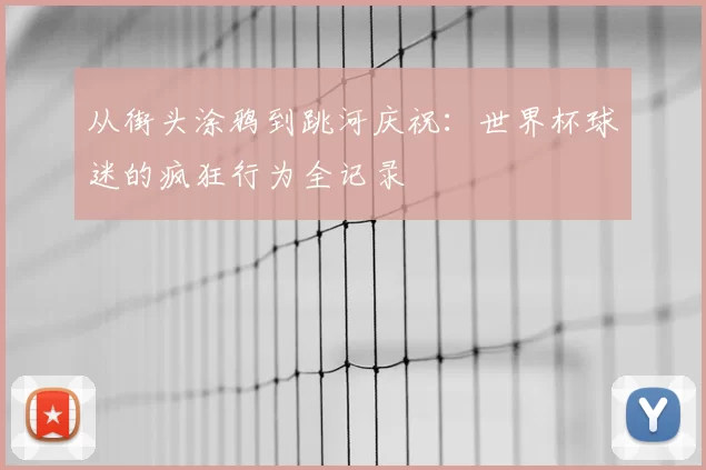 从街头涂鸦到跳河庆祝：世界杯球迷的疯狂行为全记录
