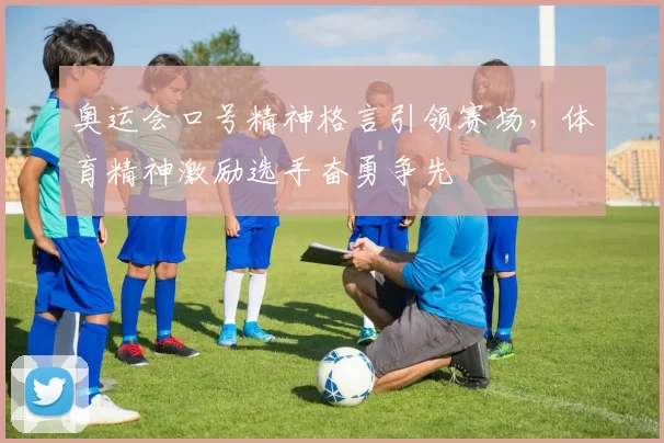 奥运会口号精神格言引领赛场，体育精神激励选手奋勇争先